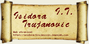 Isidora Trujanović vizit kartica